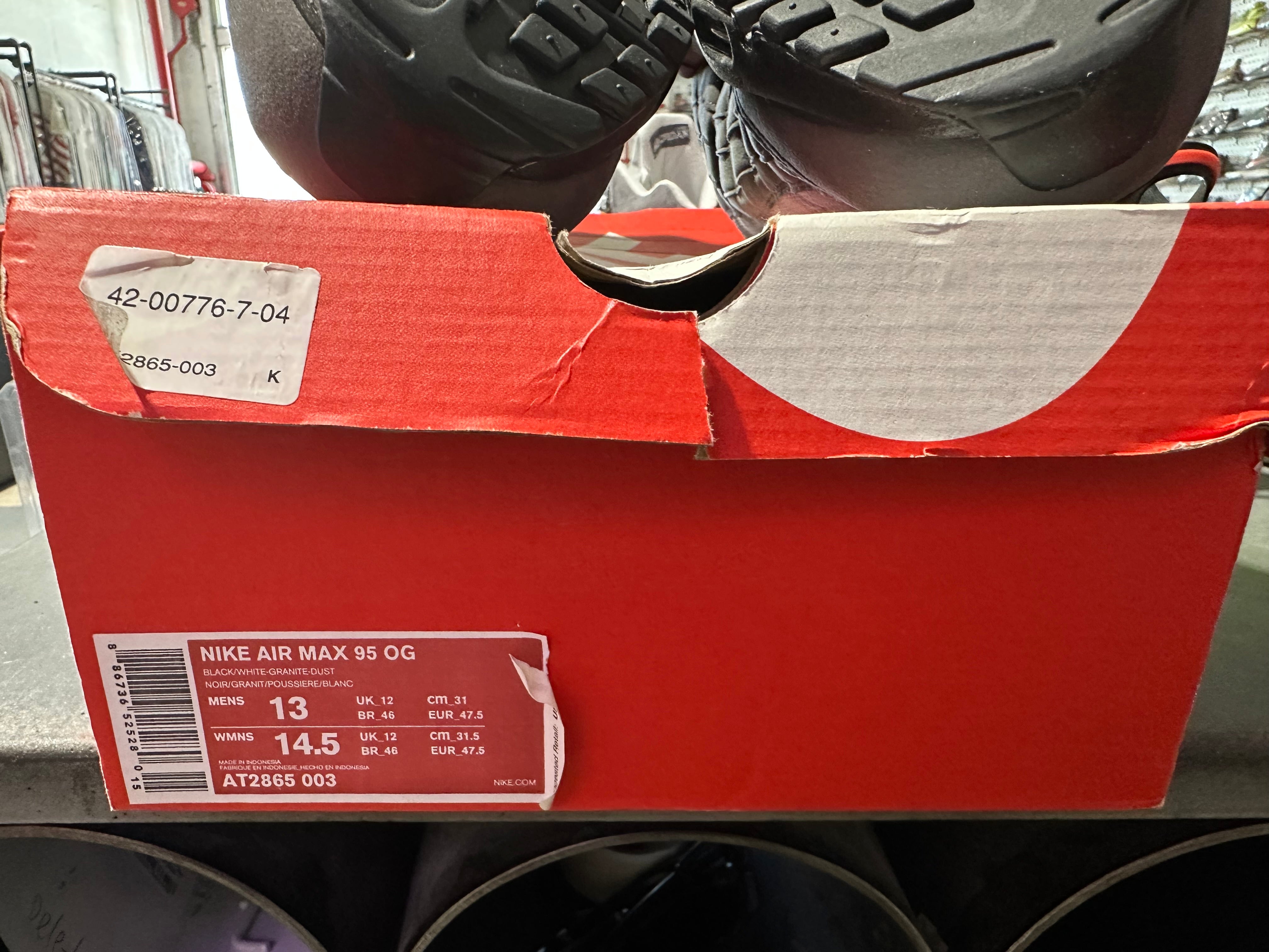 Nike Air Max 95 OG - Black Anthracite 2019 Size 13