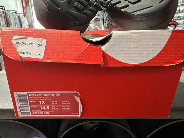 Nike Air Max 95 OG - Black Anthracite 2019 Size 13