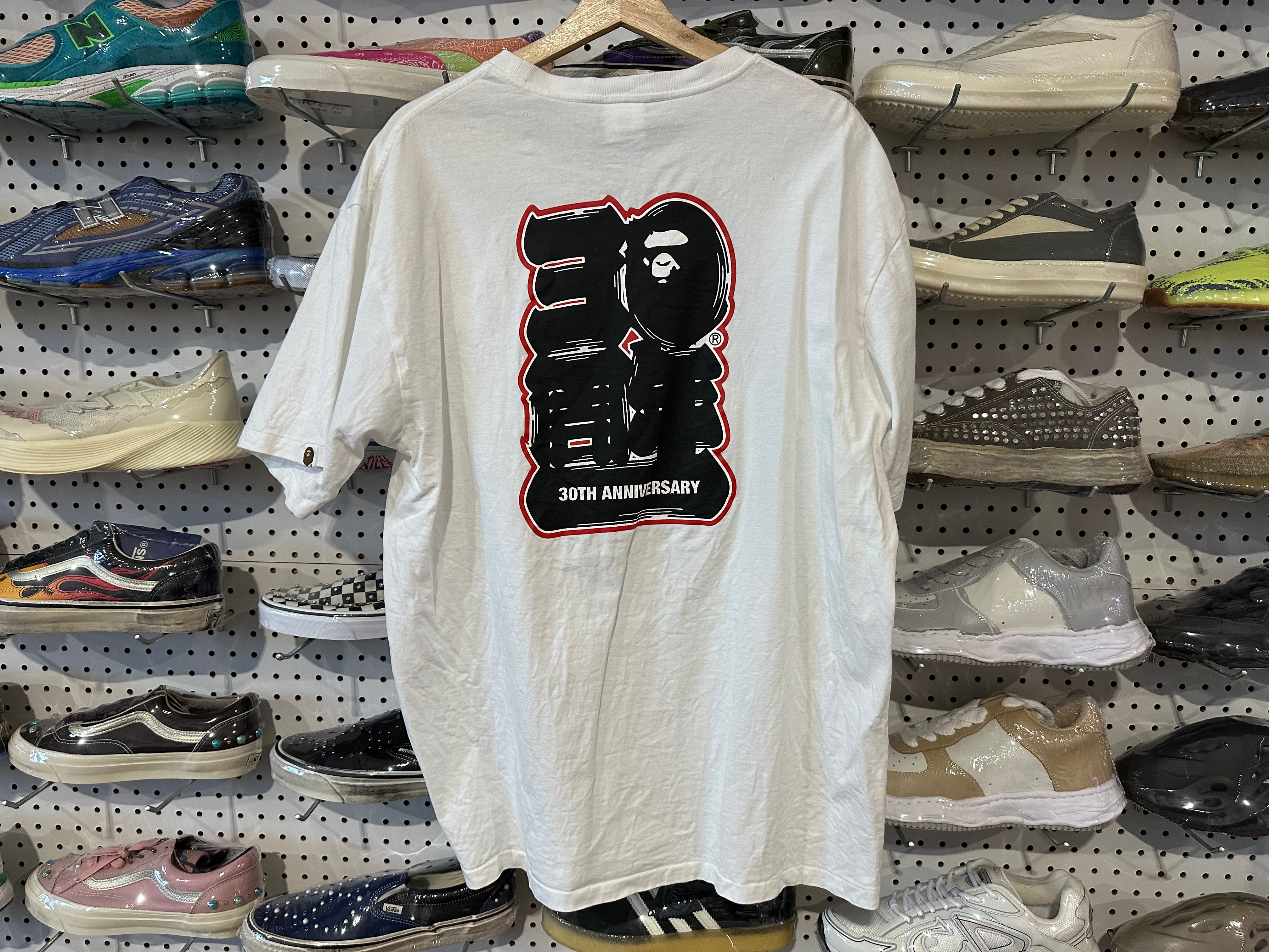 USED Bape 30th Anniversary Tee - White Size XXL