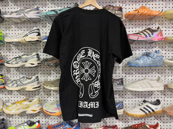NEW Chrome Hearts Horse Shoe Miami Pocket Tee - Black Size Large