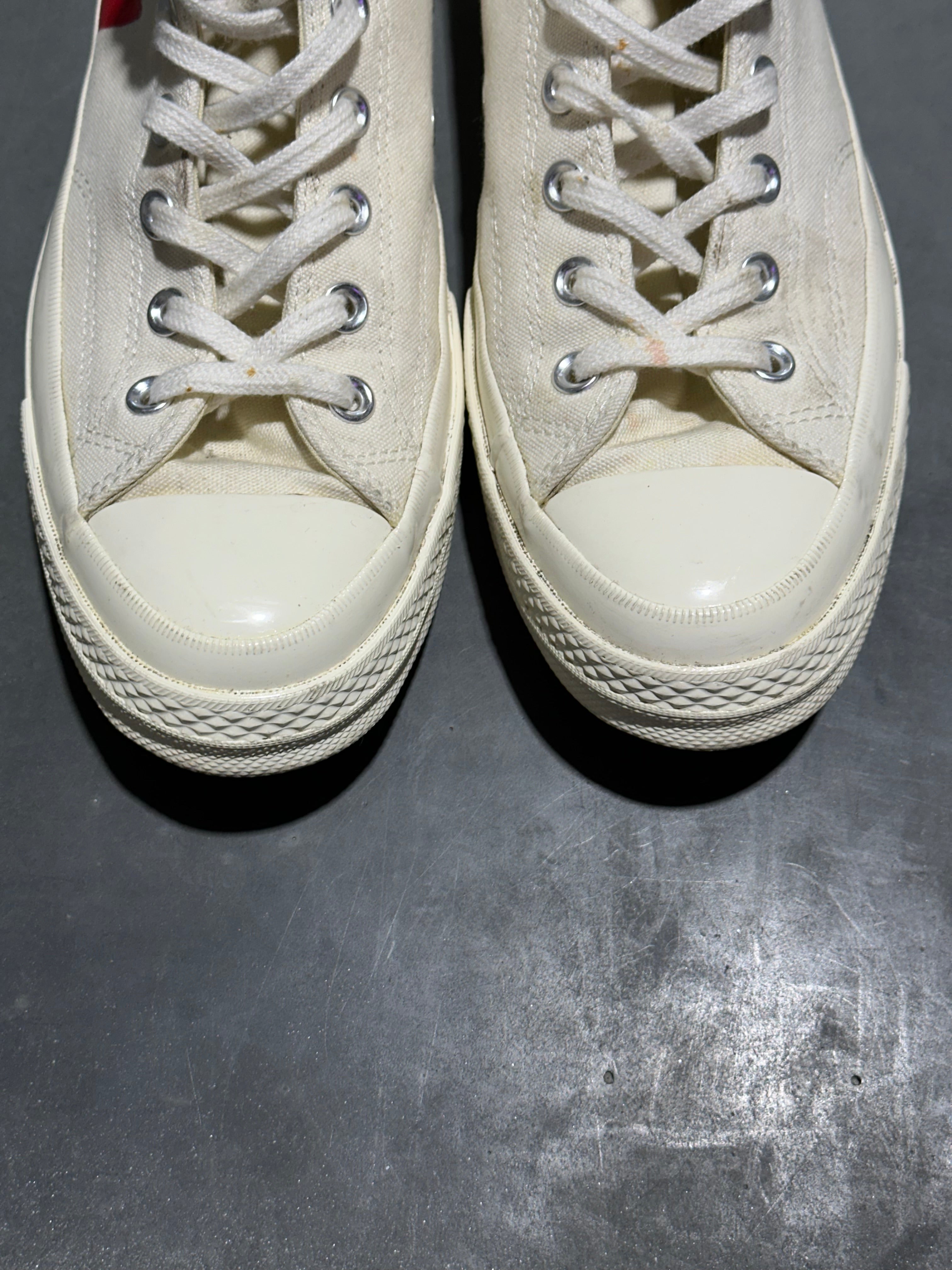 Converse Chuck Taylor All Star 70 Hi Comme des Garcons PLAY - White Size 9