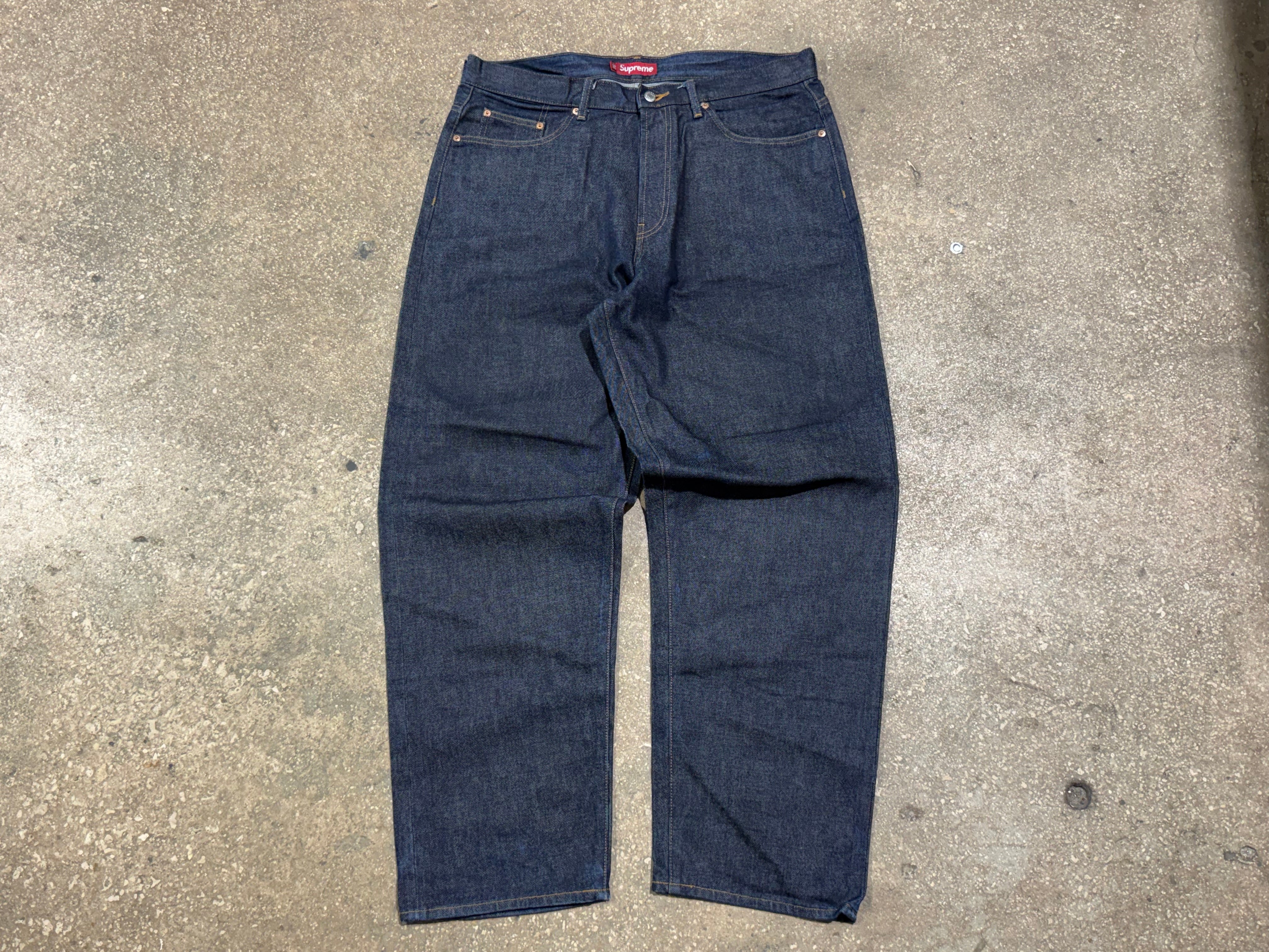 USED Supreme Selvedge Denim - Dark Indigo Size 36