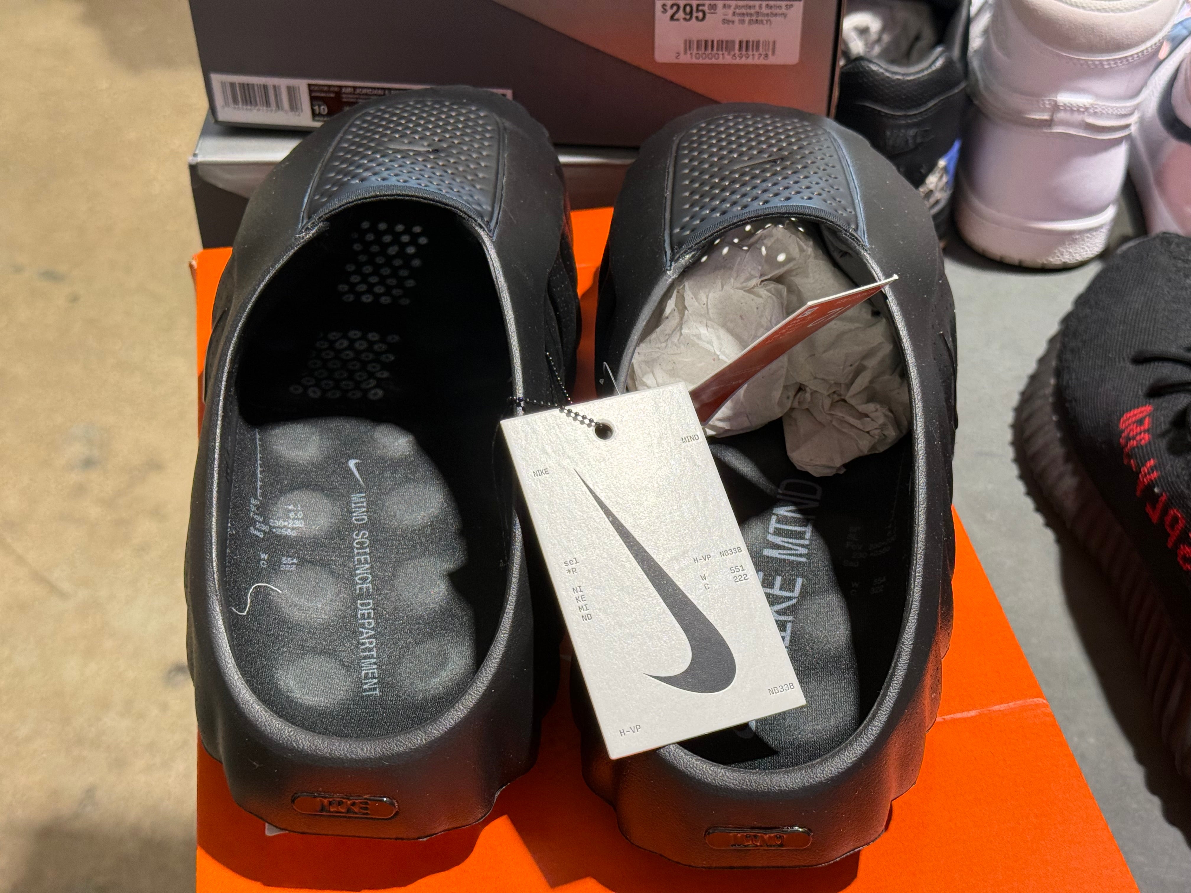 Nike Mind 001 Slide - Triple Black Size 12