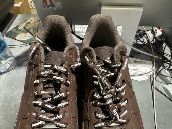 Nike Air Force 1 Low Supreme - Brown Size 9