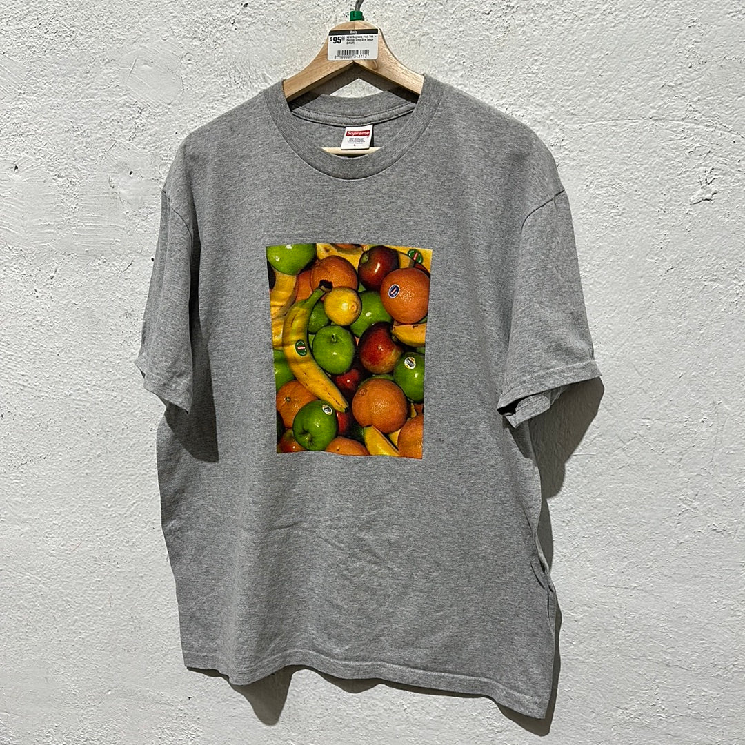 NEW Supreme Fruit Tee - Heather Grey Size Large