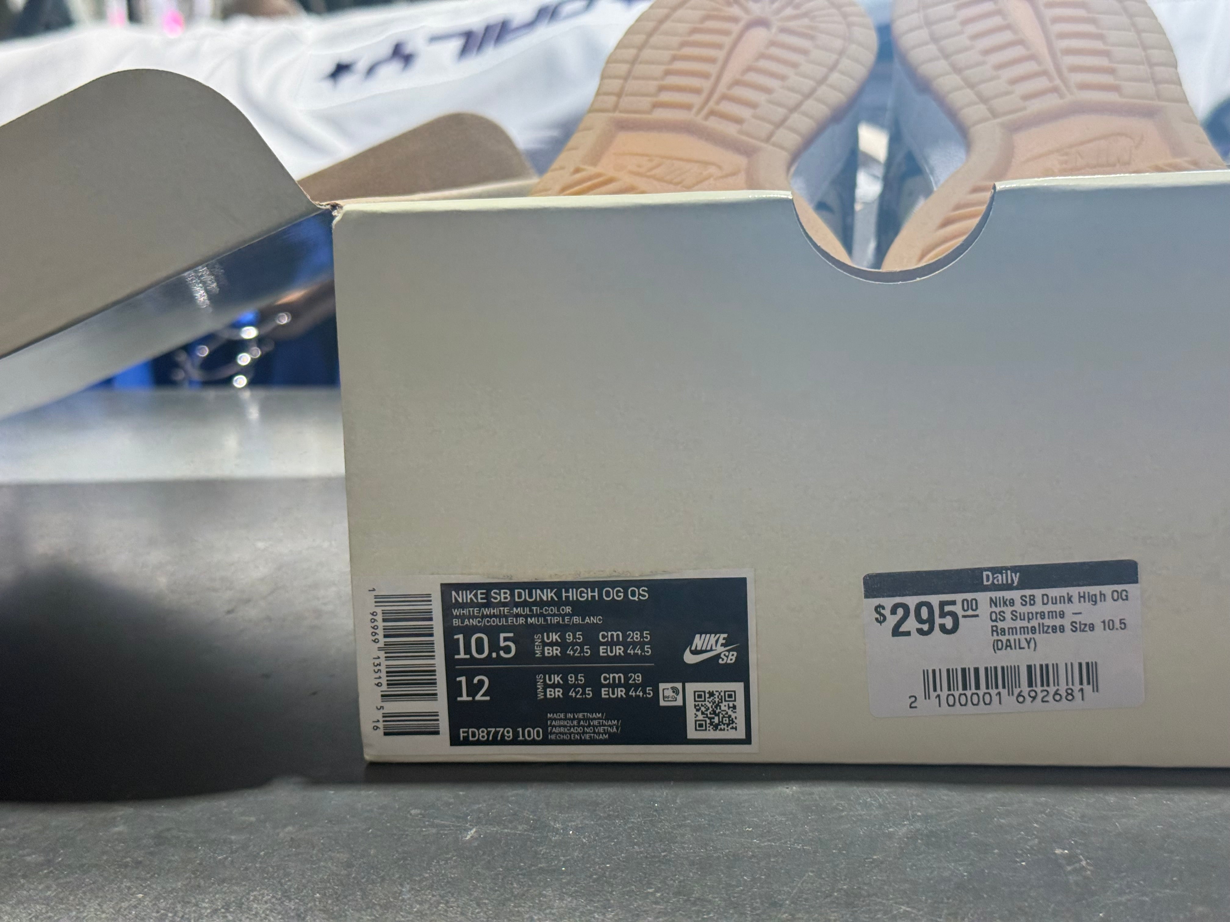 Nike SB Dunk High OG QS Supreme - Rammellzee Size 10.5