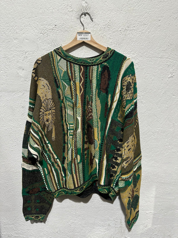 NEW Kapital Coogi Style Sweater Size 3/Large