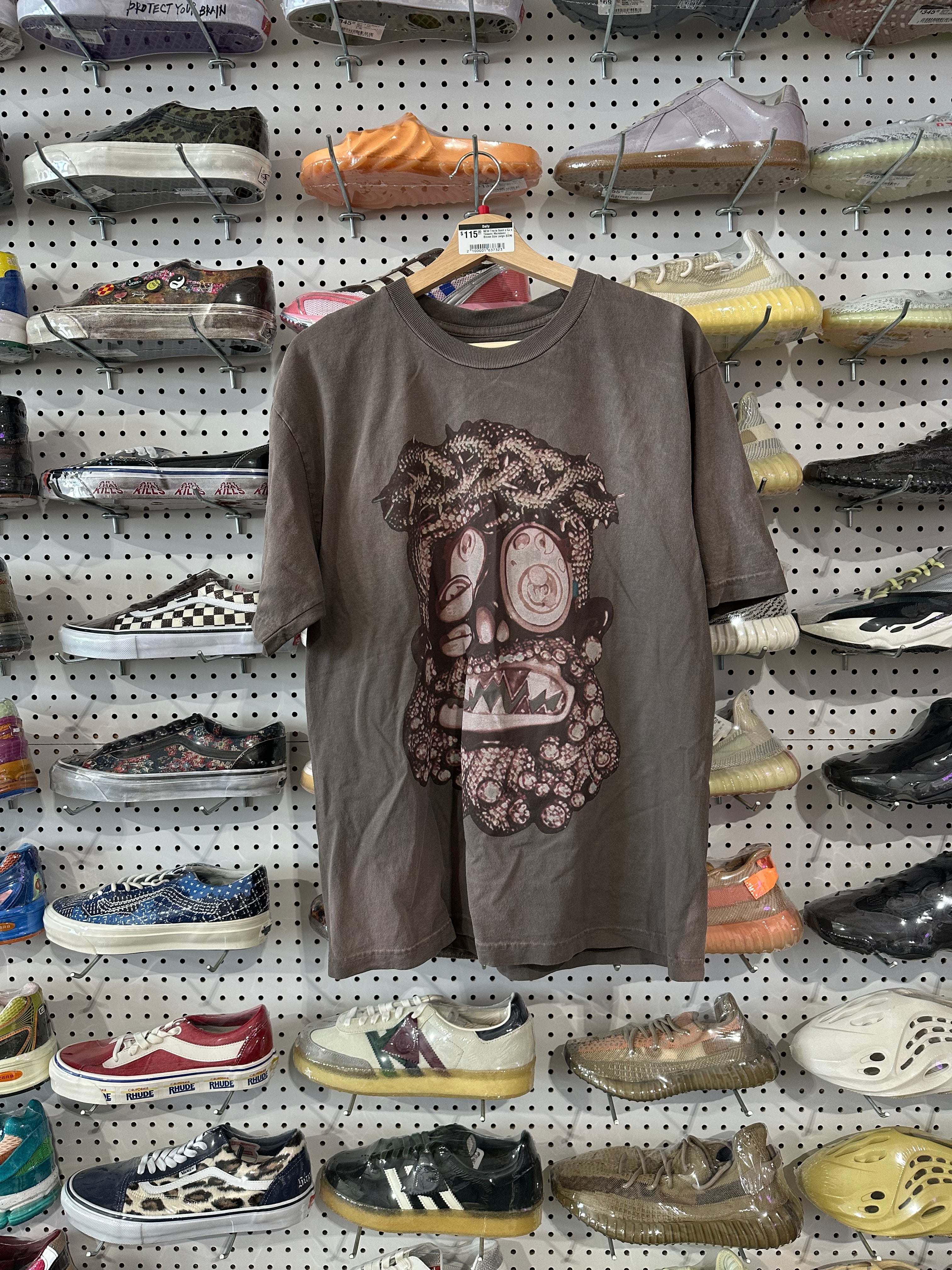 NEW Travis Scott x CJ x Takashi Murakami - Brown Size Large