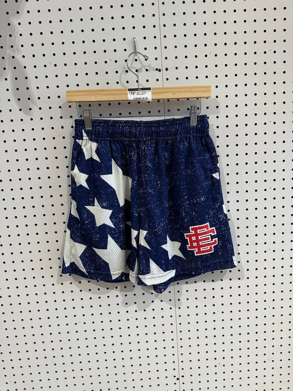 USED Eric Emanuel EE USA Shorts - Blue Size Medium