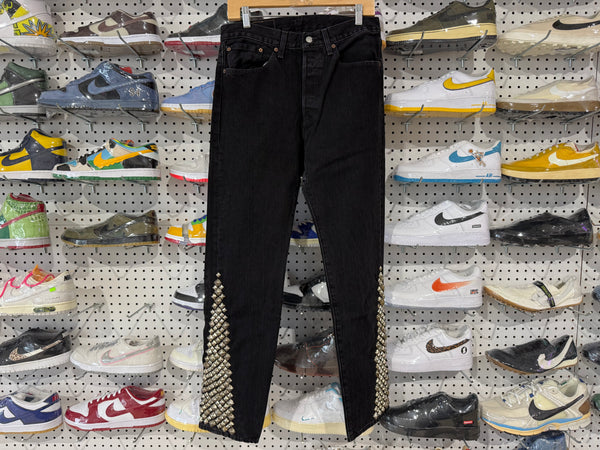 NEW Denim Tears Rocker Studded Denim - Black Size 31