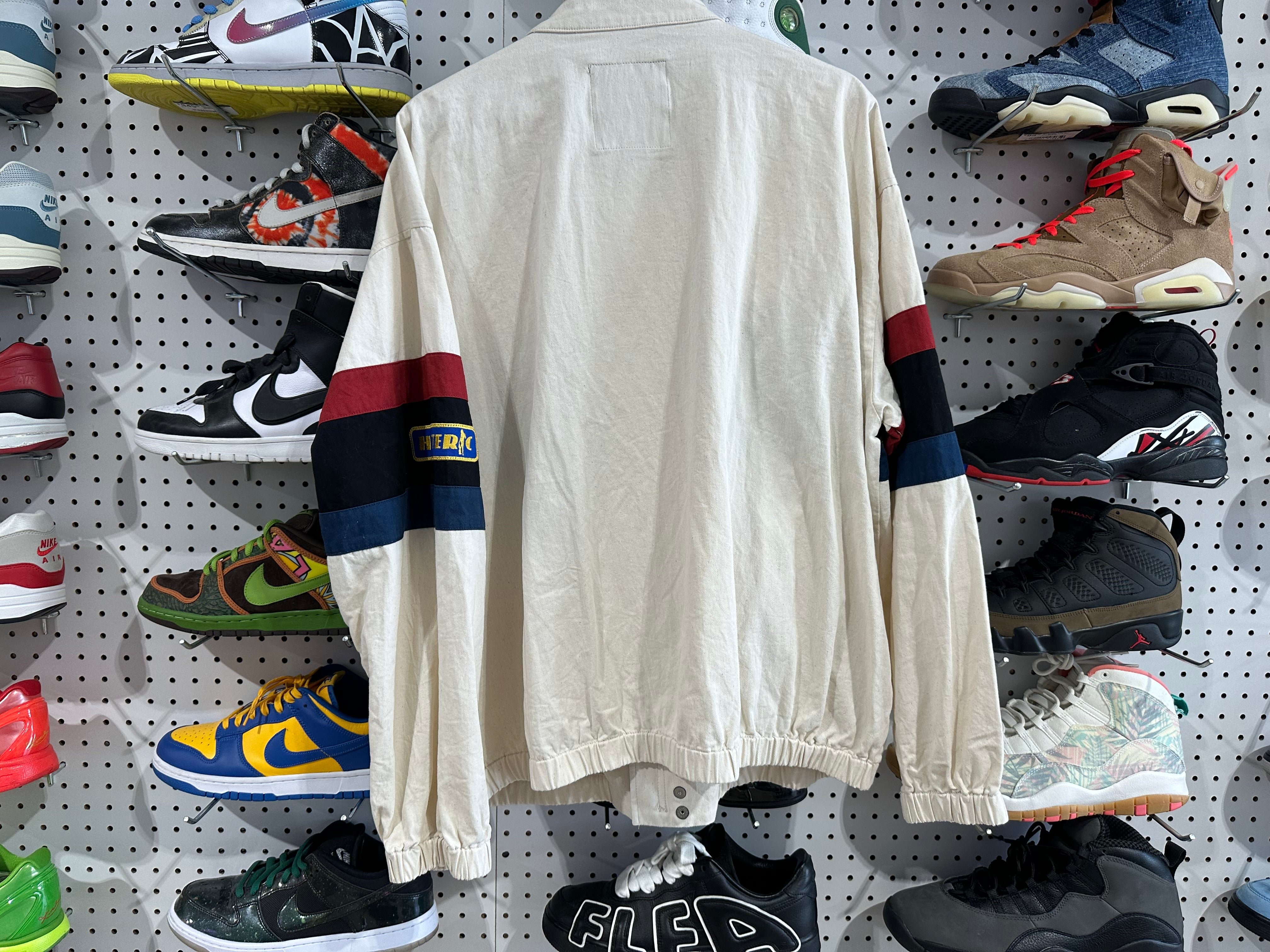 Clean Hysteric Glamour Racing Patch Jacket - Cream Size XL