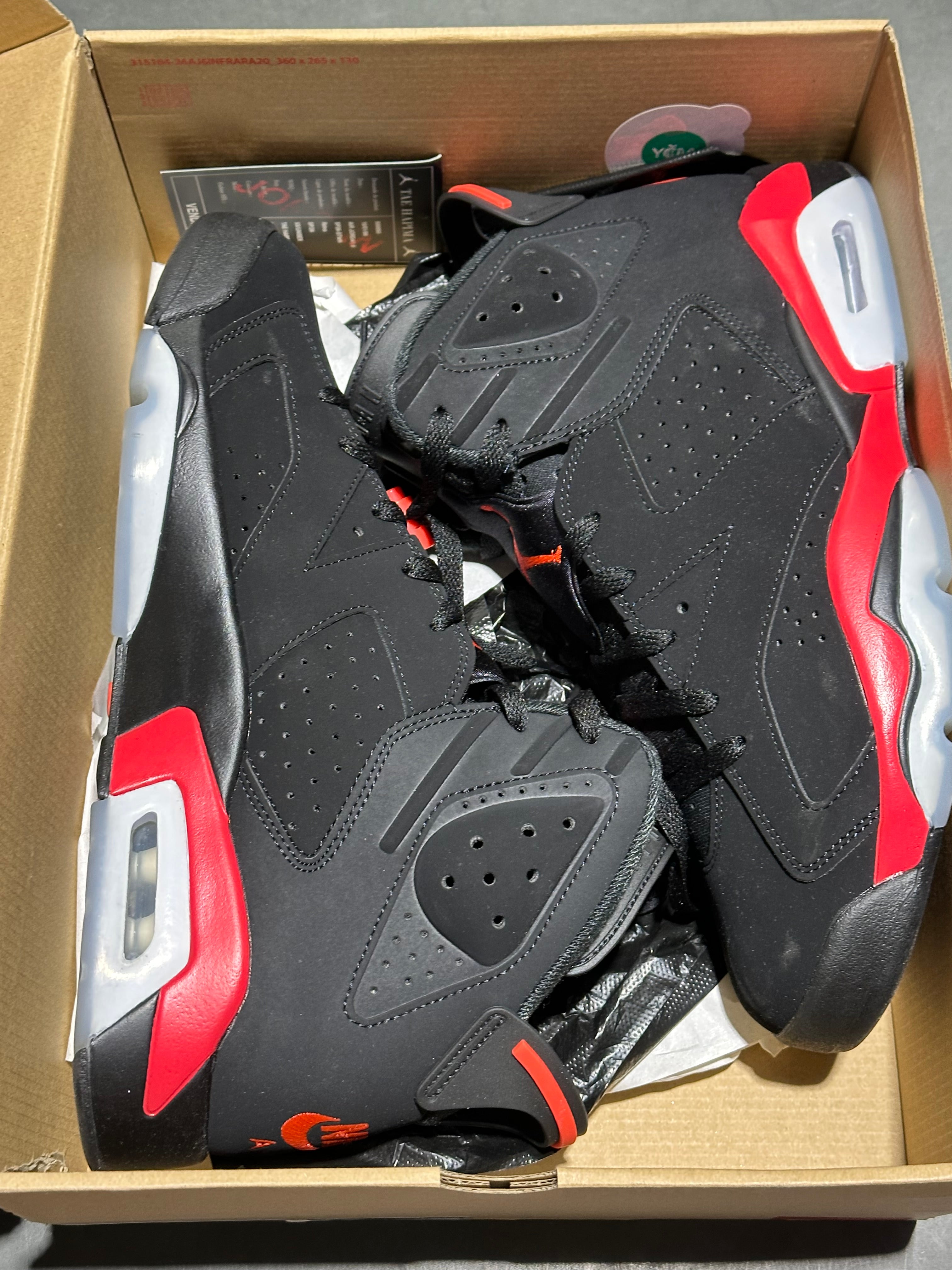 Air Jordan 6 Retro - Infrared Salesman Size 12