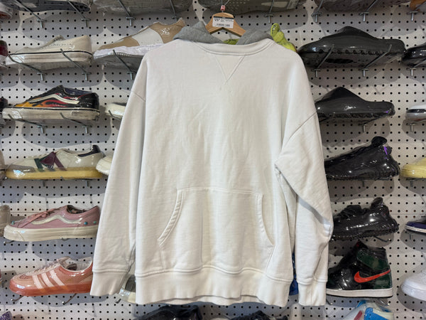 USED KITH Double Layer Hoodie - White Size Small