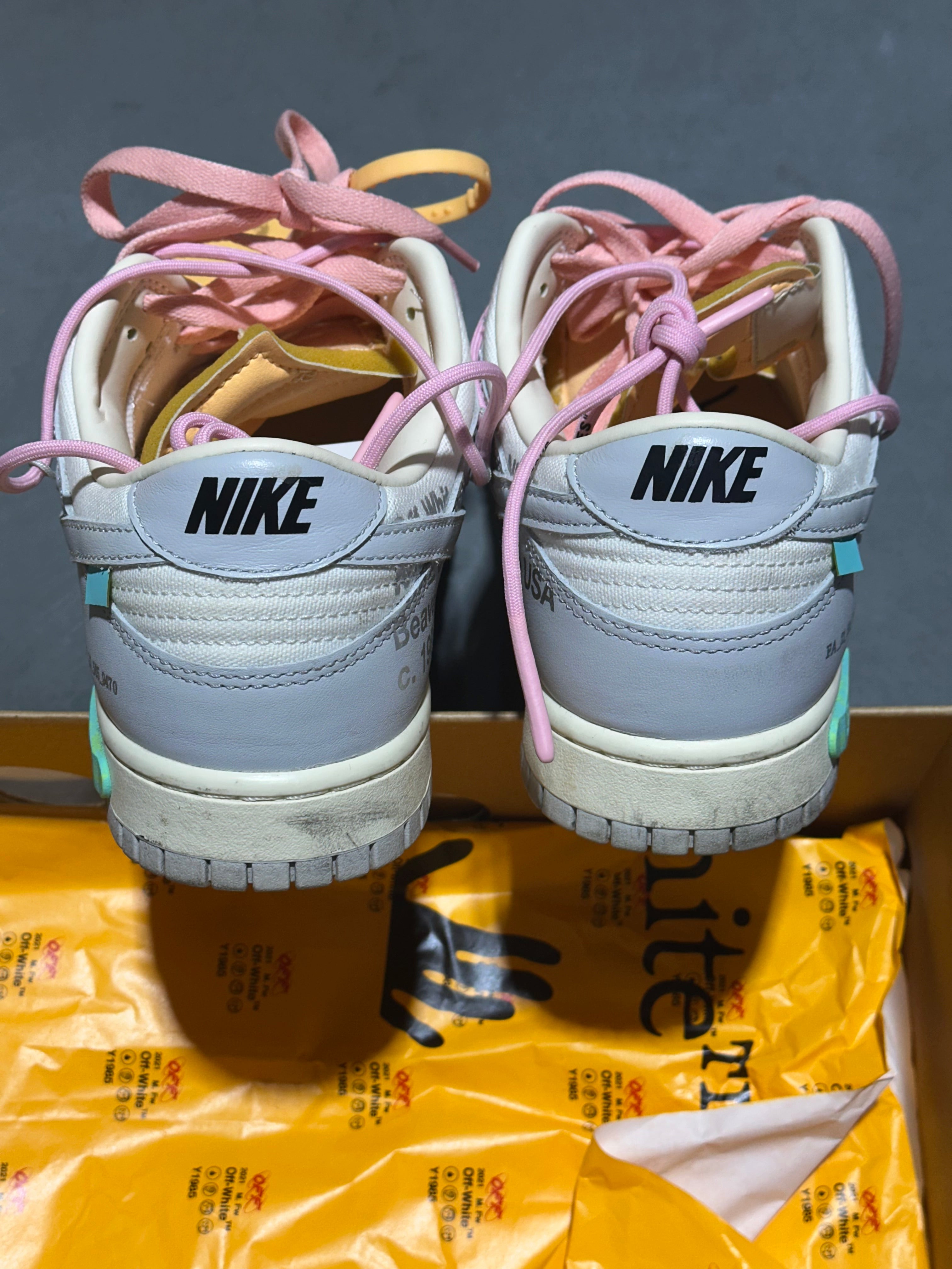 Nike Dunk Low Off White - Lot 9 Size 10
