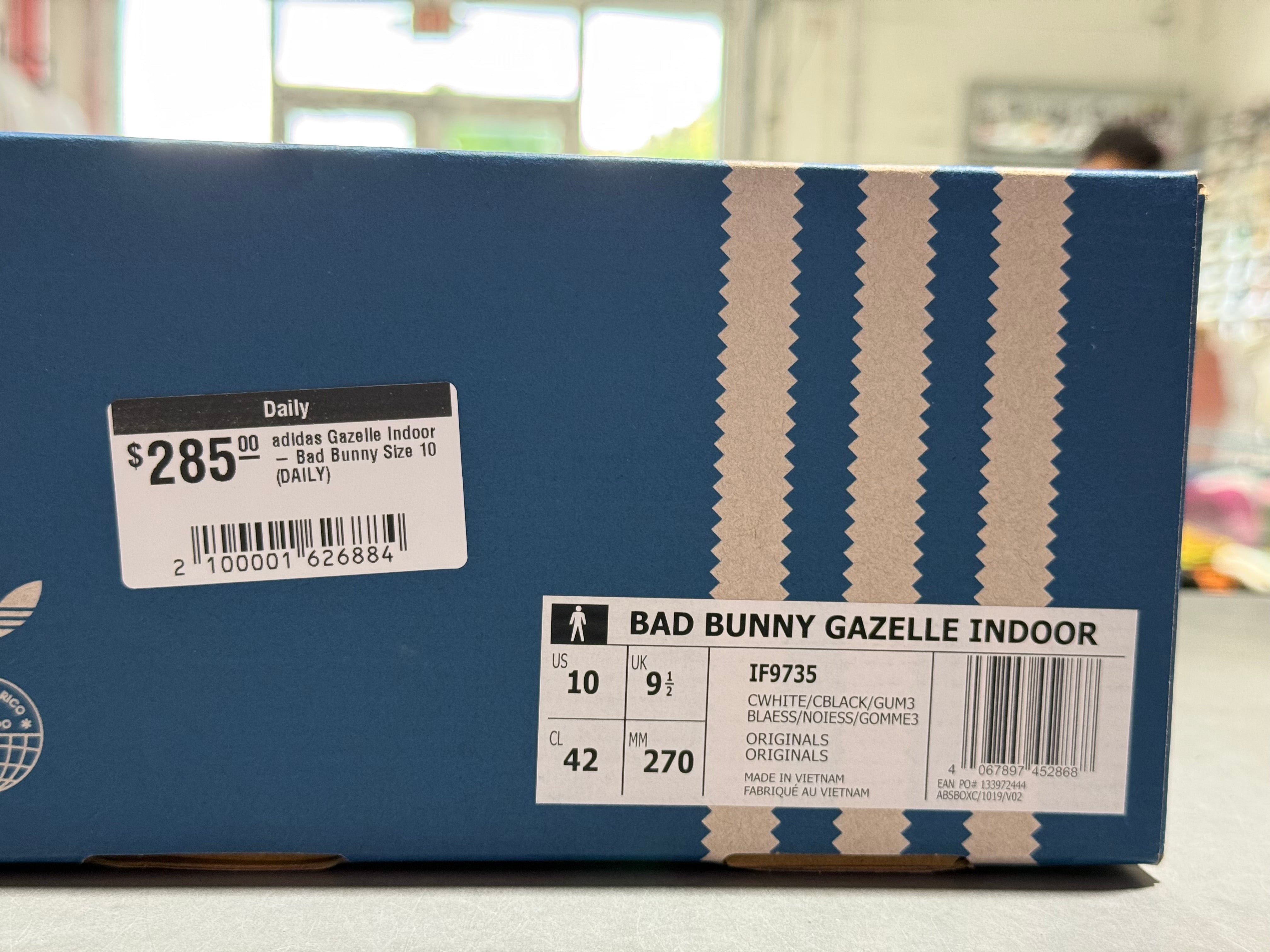 adidas Gazelle Indoor - Bad Bunny Size 10