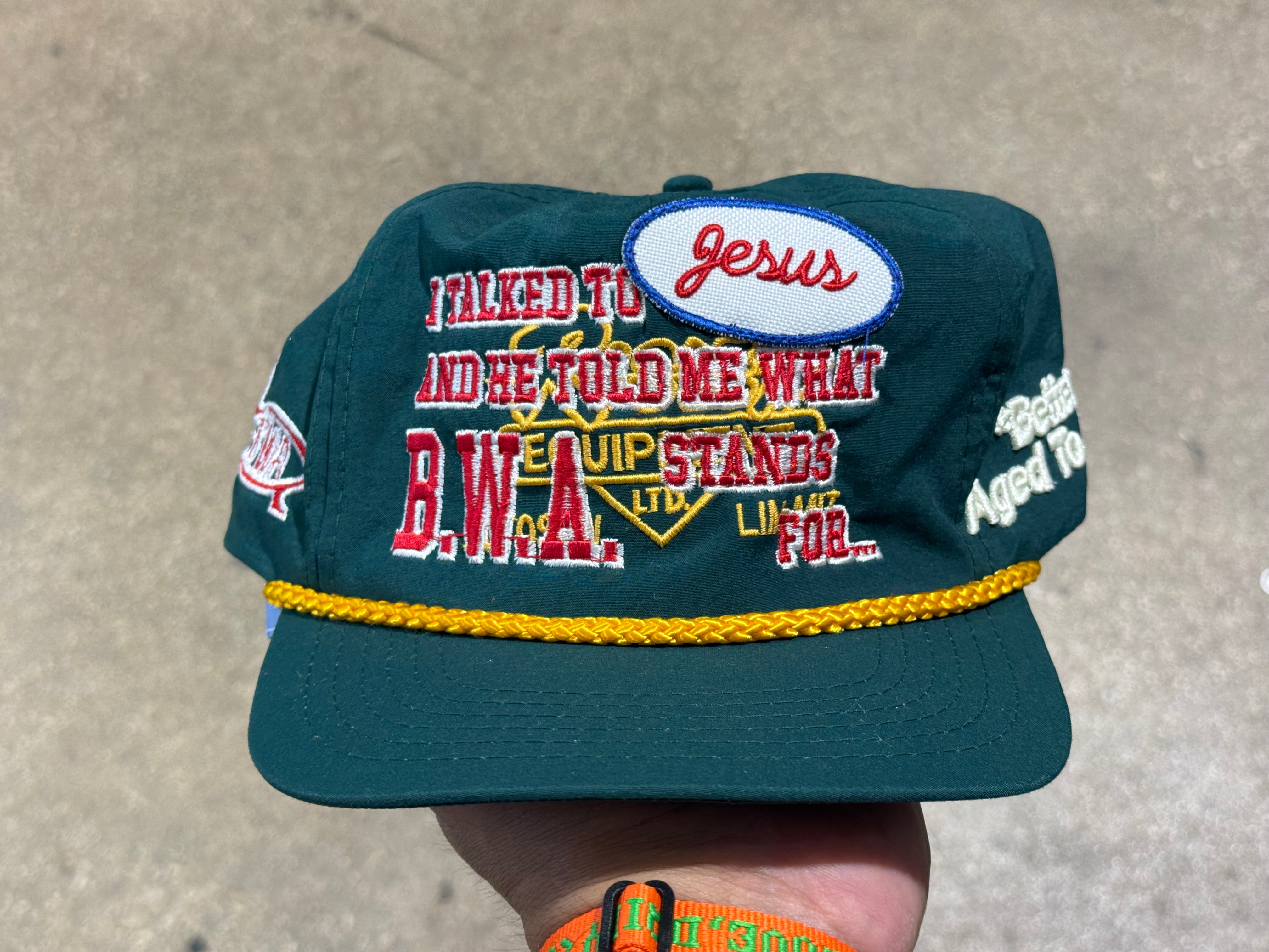 NEW Better With Age Fuck Nylon Hat - Green