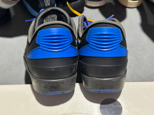 Air Jordan 2 Retro Low SP Off-White - Black Blue Size 10.5