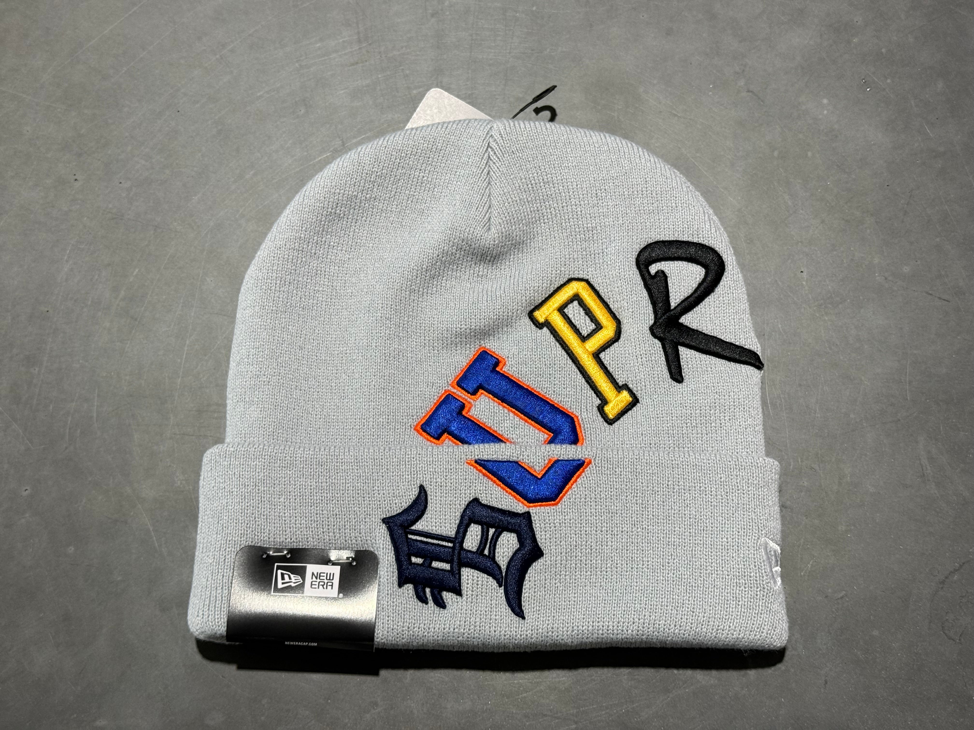 NEW Supreme x New Era Arc Beanie - Grey