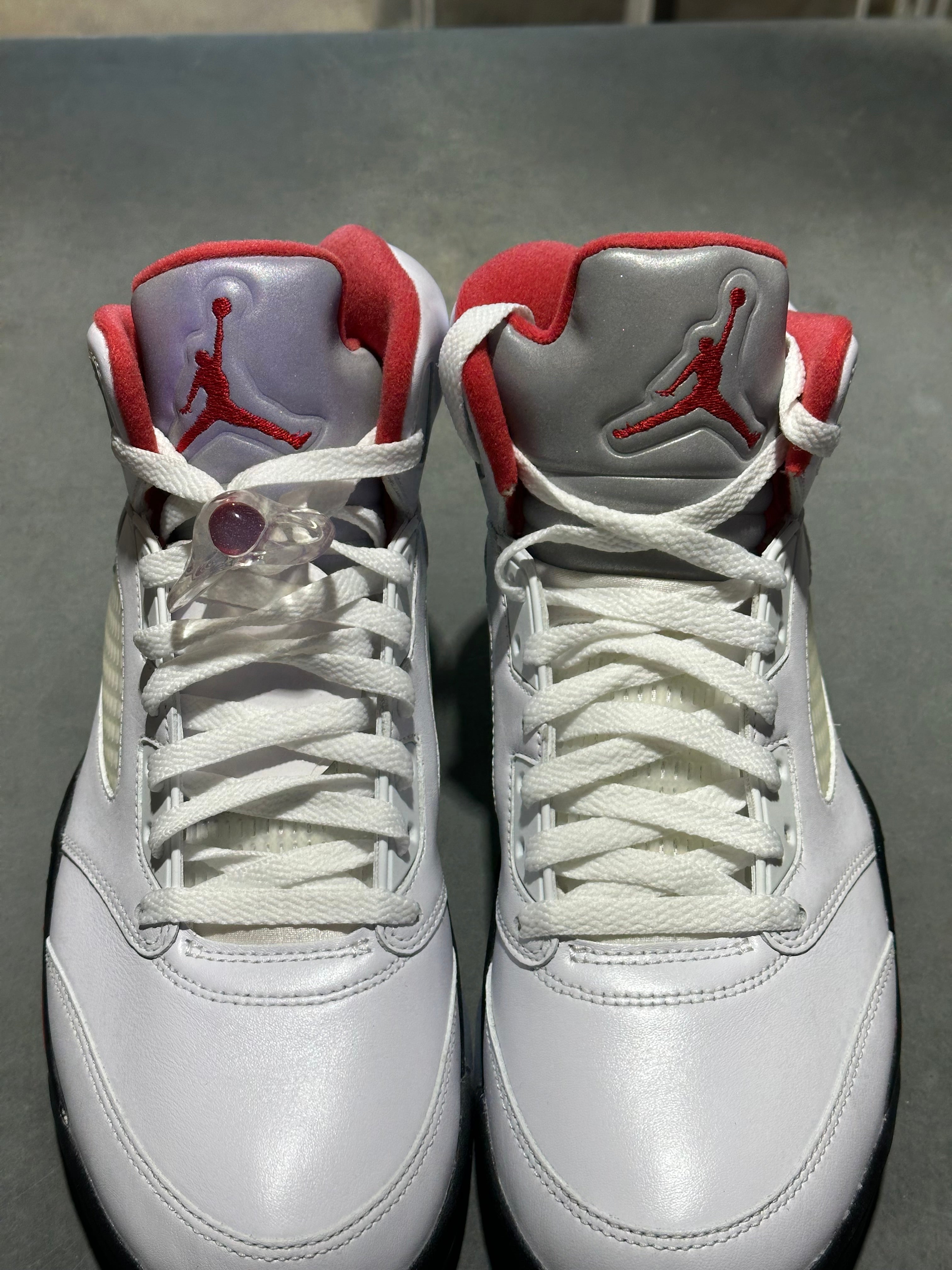 Air Jordan 5 Retro - Fire Red Silver Tongue 2020 Size 10