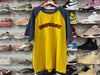 USED Supreme Rhinestone Raglan SS Tee - Yellow/Blue Size XXL