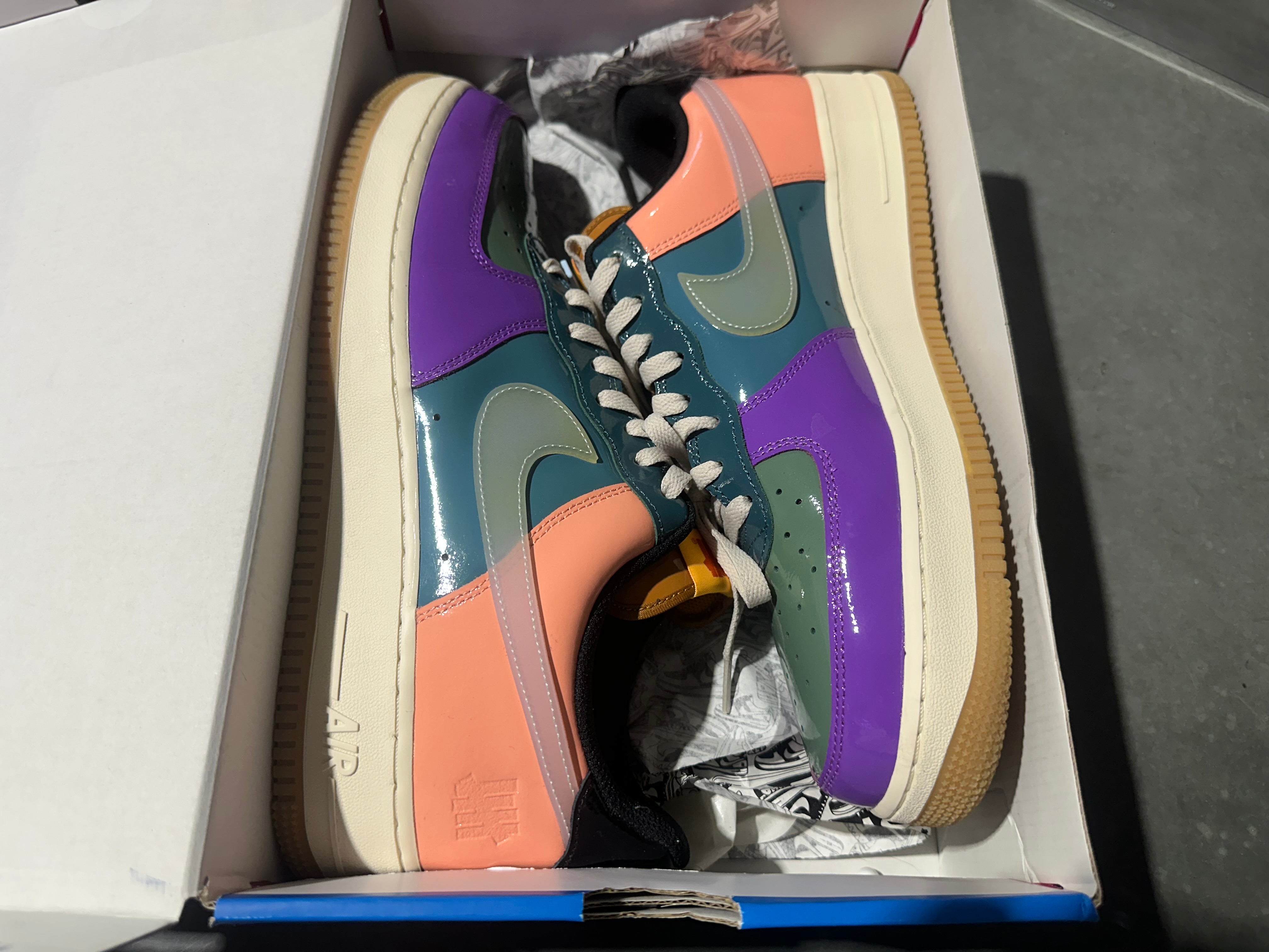 Nike Air Force 1 Low SP - Undefeated Multi-Patent Wild Berry Size 13