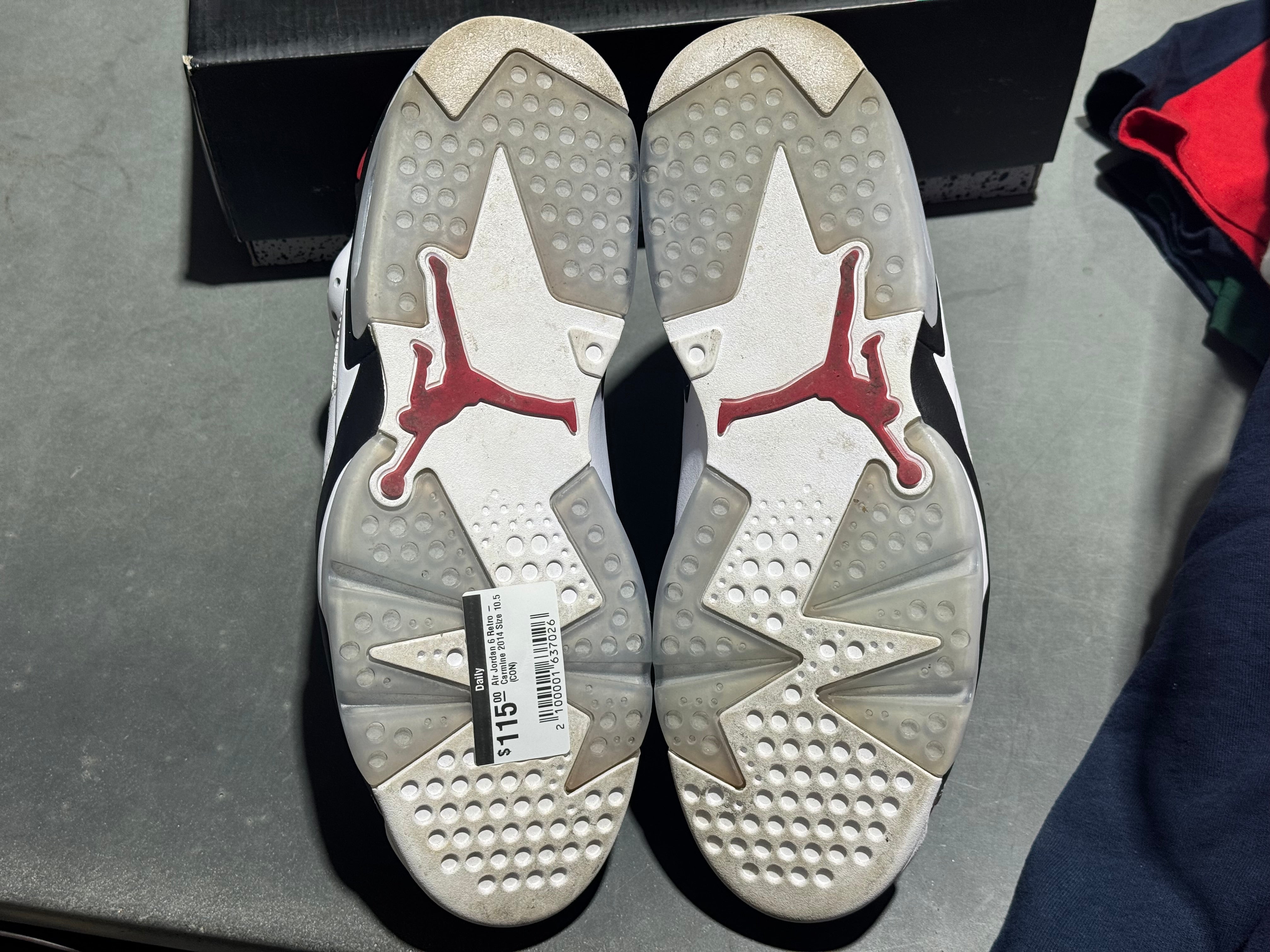 Air Jordan 6 Retro - Carmine 2014 Size 10.5