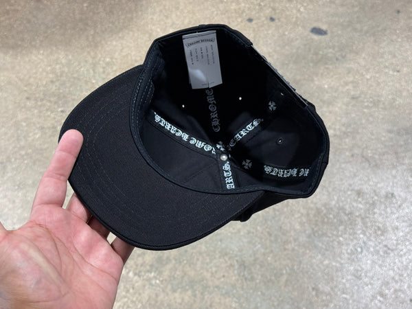 Chrome Hearts Vertical Logo Baseball Hat - Black