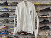 NEW Chrome Hearts Fleece Zip Up Hoodie - White Size XL