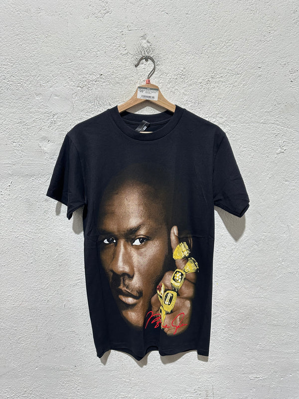 NEW Michael Jordan Rings Head Tee - Black