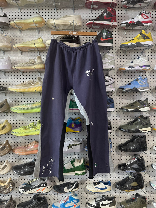 USED Gallery Dept. Flare Sweatpants - Navy Blue Size XXL