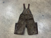 USED Carhartt Distressed Overalls - Brown Size 34x32