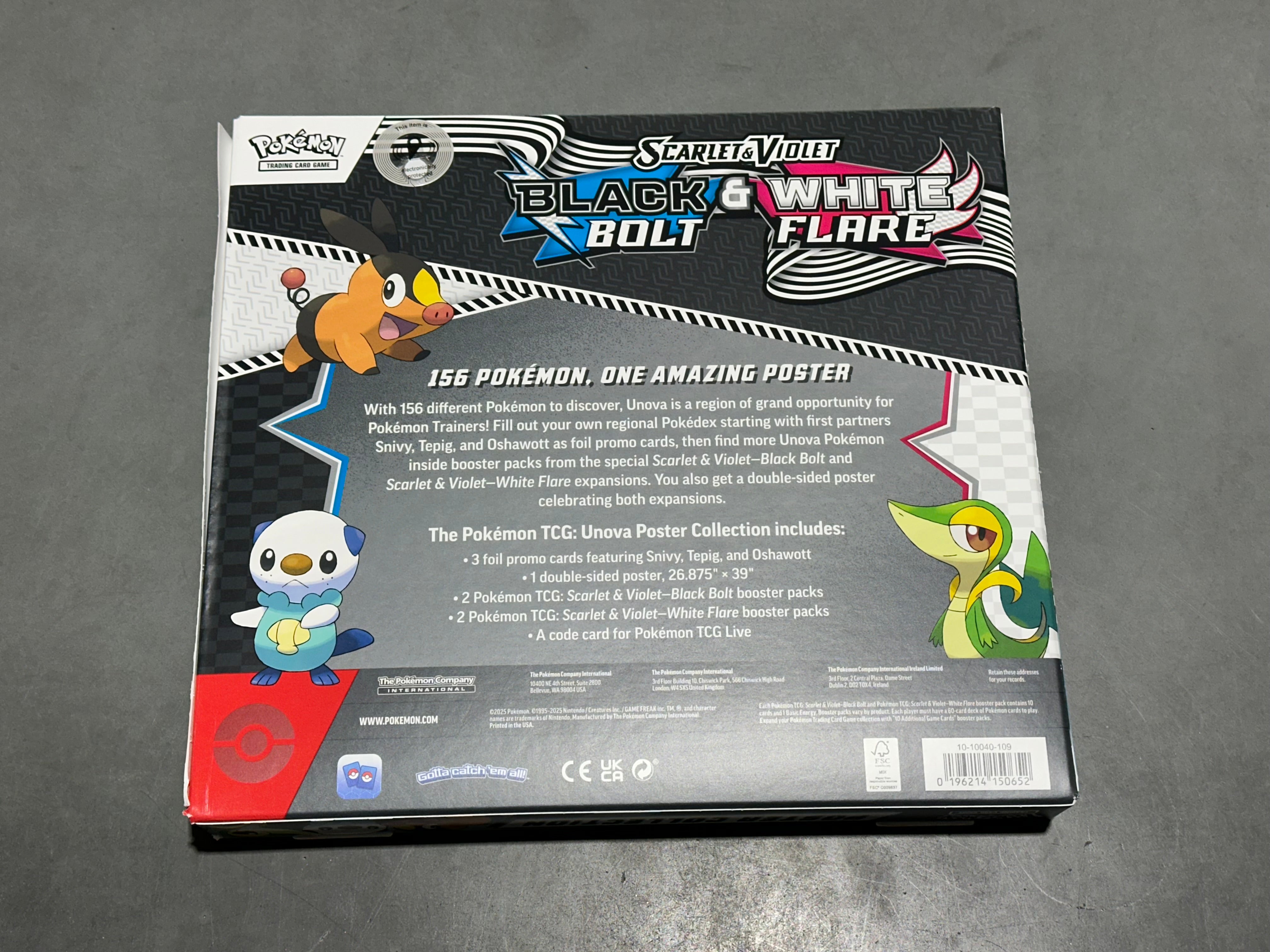 Pokemon Black Bolt/White Flare Unova Poster Collection