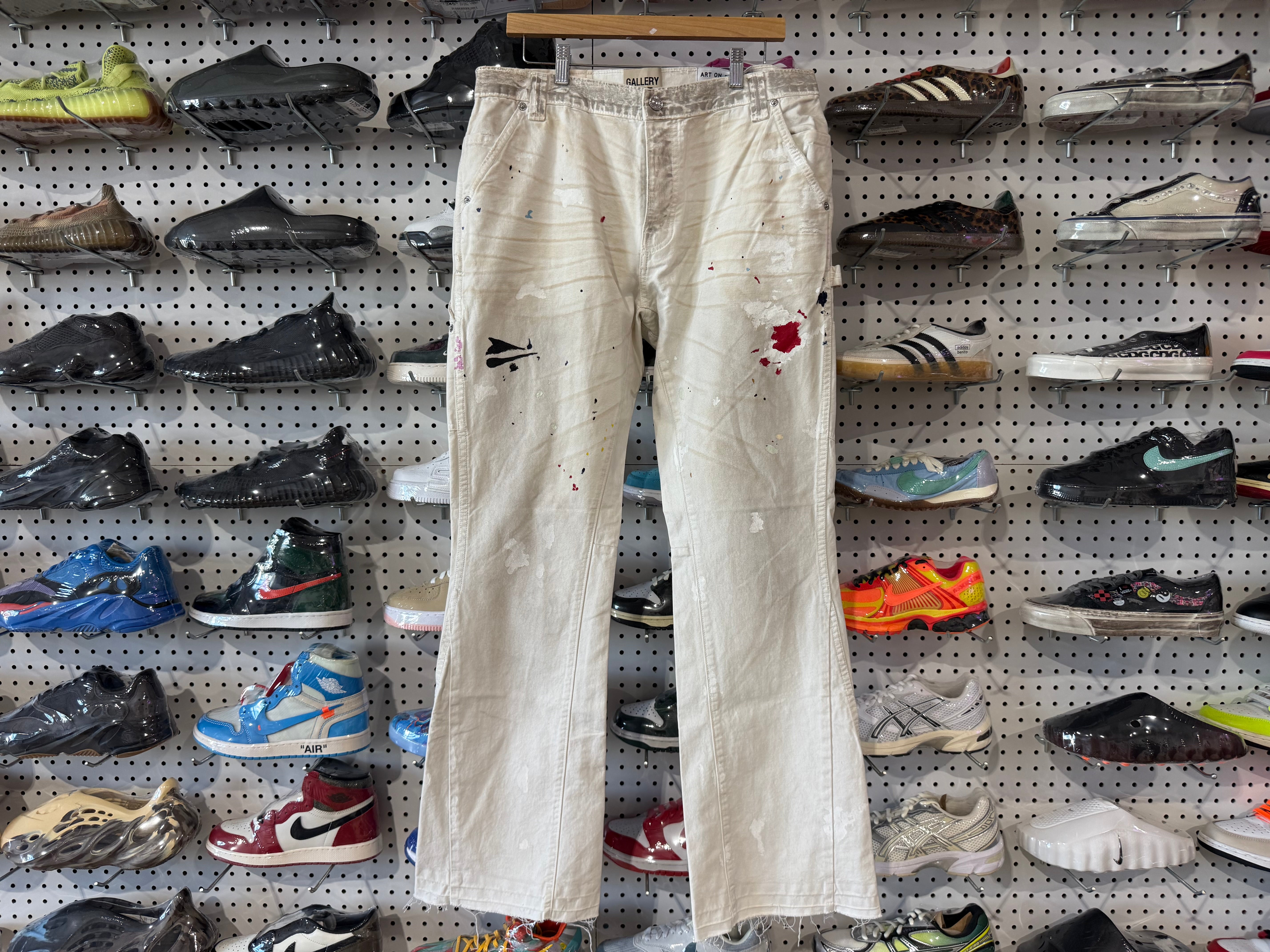 NEW Gallery Department French Carpenter Pants - White Size 33