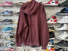 USED Supreme Small Box Logo Hoodie - Burgundy Size XXL