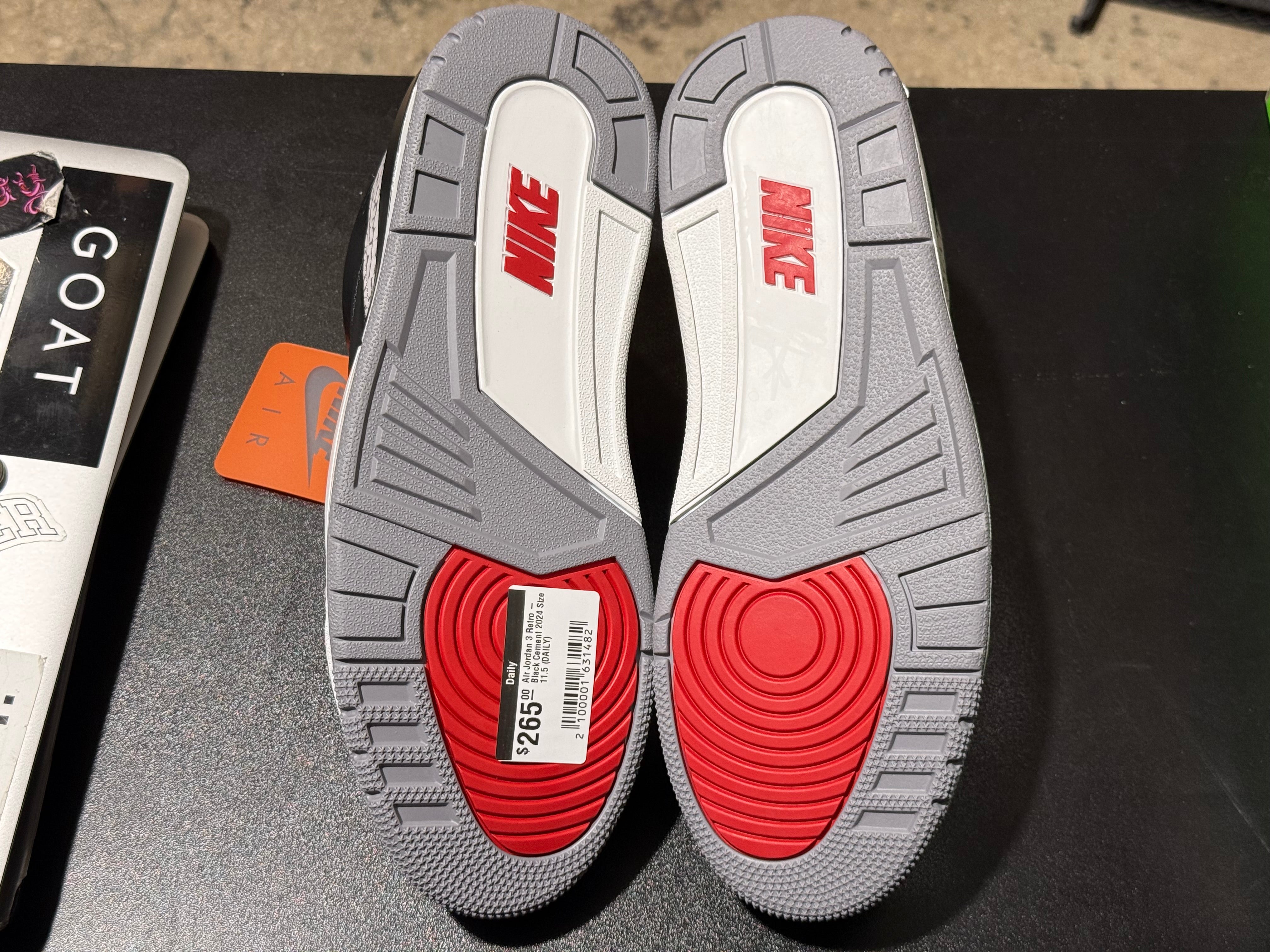 Air Jordan 3 Retro - Black Cement 2024 Size 11.5