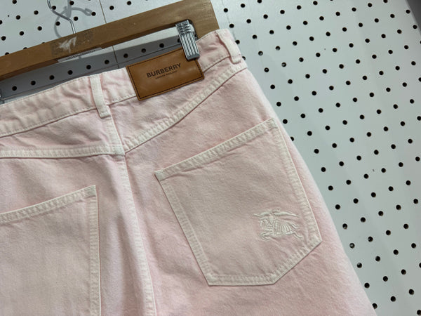 NEW Burberry Women's Denim Shorts - Pink Size 4
