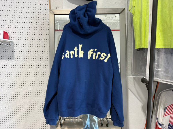USED CPFM Earth First Zip Up Hoodie - Navy Size XL