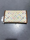 VTG 2000s Louis Vuitton x Murakami Monogram Tri Fold Wallet - White