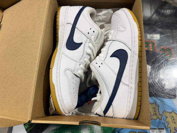 Nike SB Dunk Low Pro ISO - Orange Label/White Navy Size 10