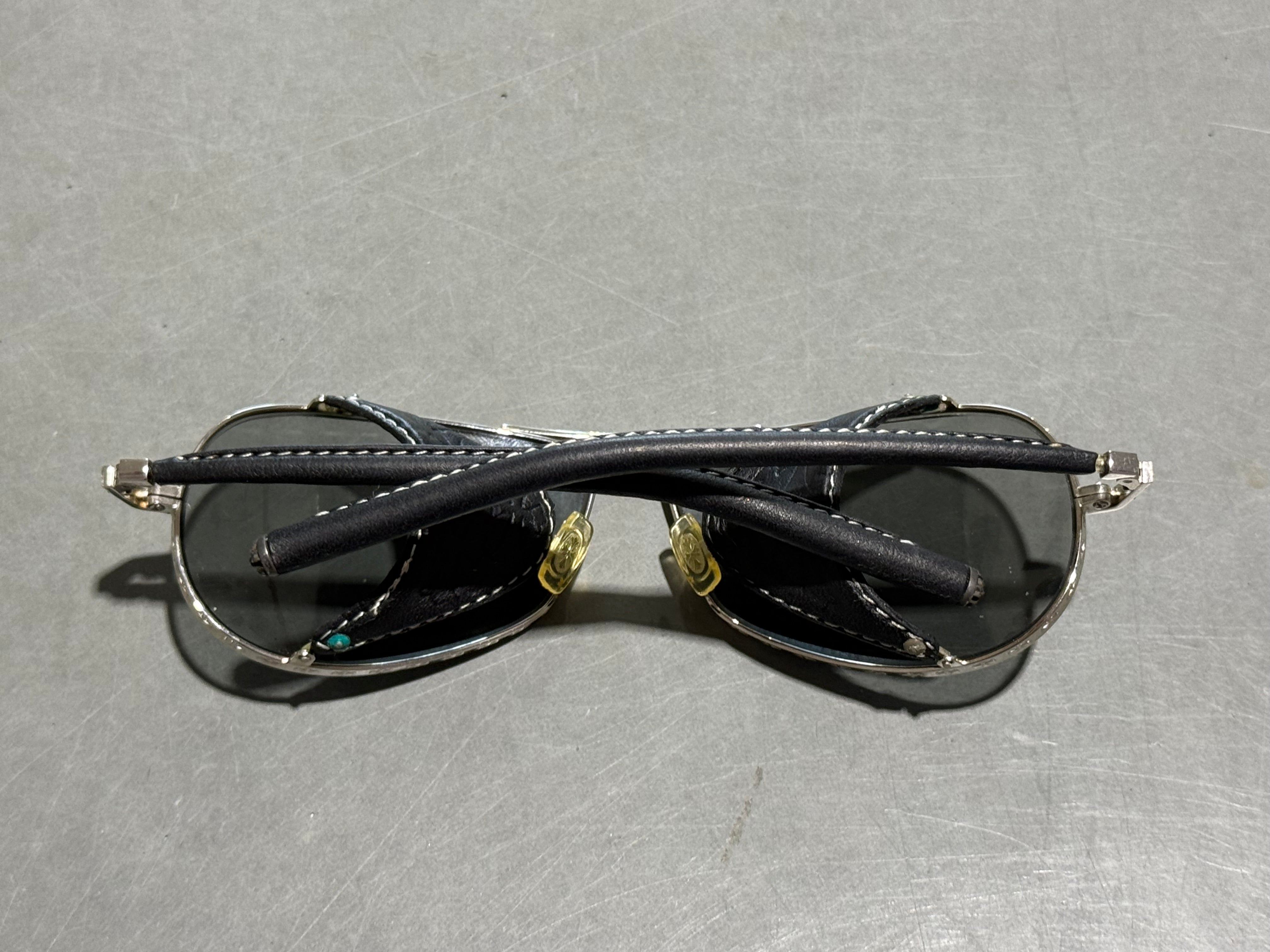 USED Chrome Hearts CHUTE Aviator Sunglasses