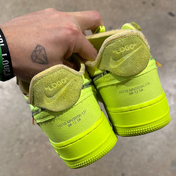 Nike Air Force 1 Low x Off White - Volt Size 9