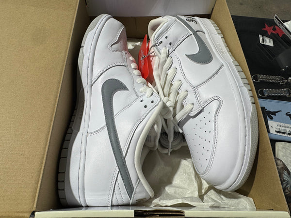 Nike SB Dunk Low - Supreme 94/White Metallic Silver Size 10.5