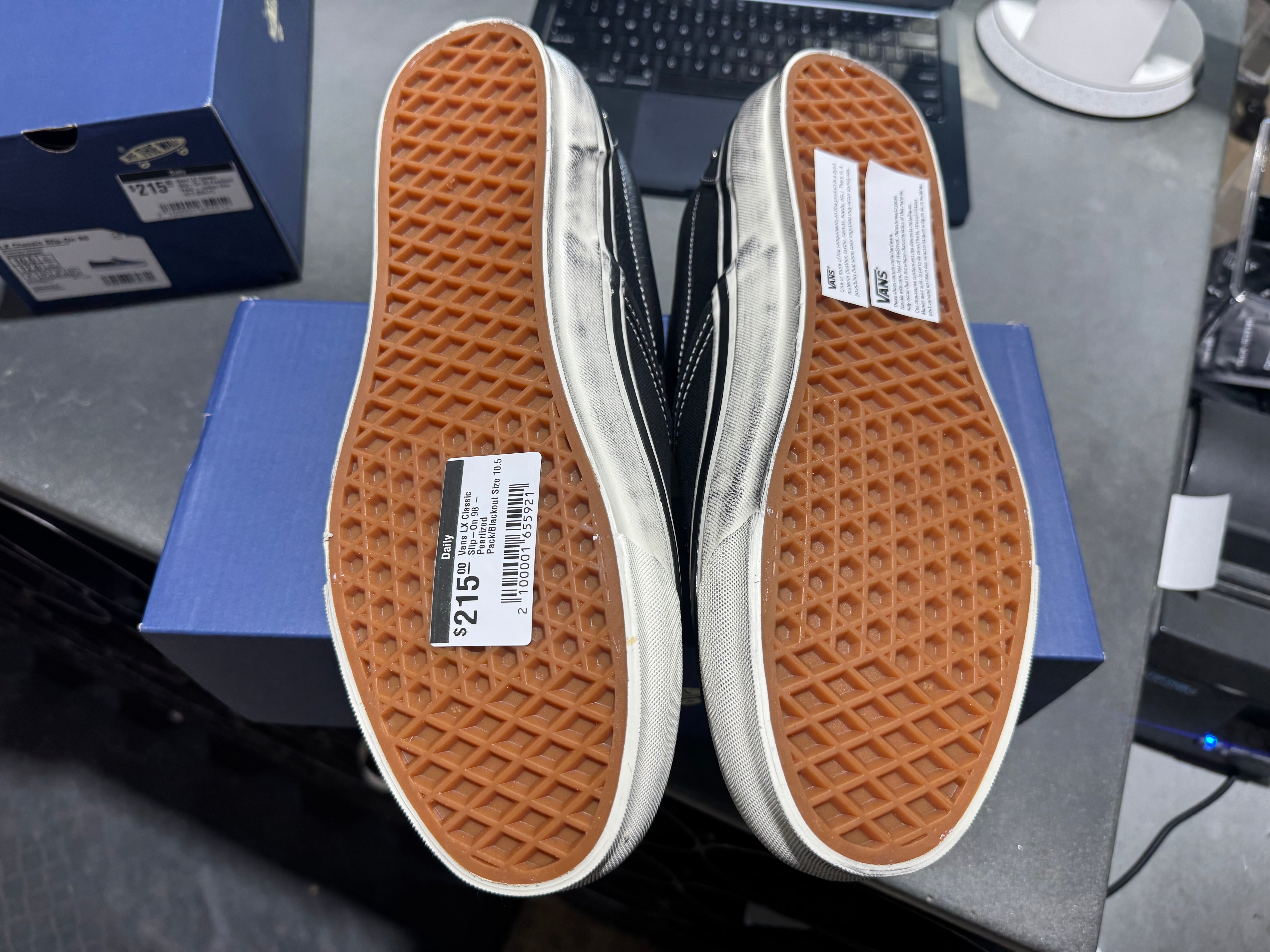 Vans LX Classic Slip-On 98 - Pearlized Pack/Blackout Size 10.5