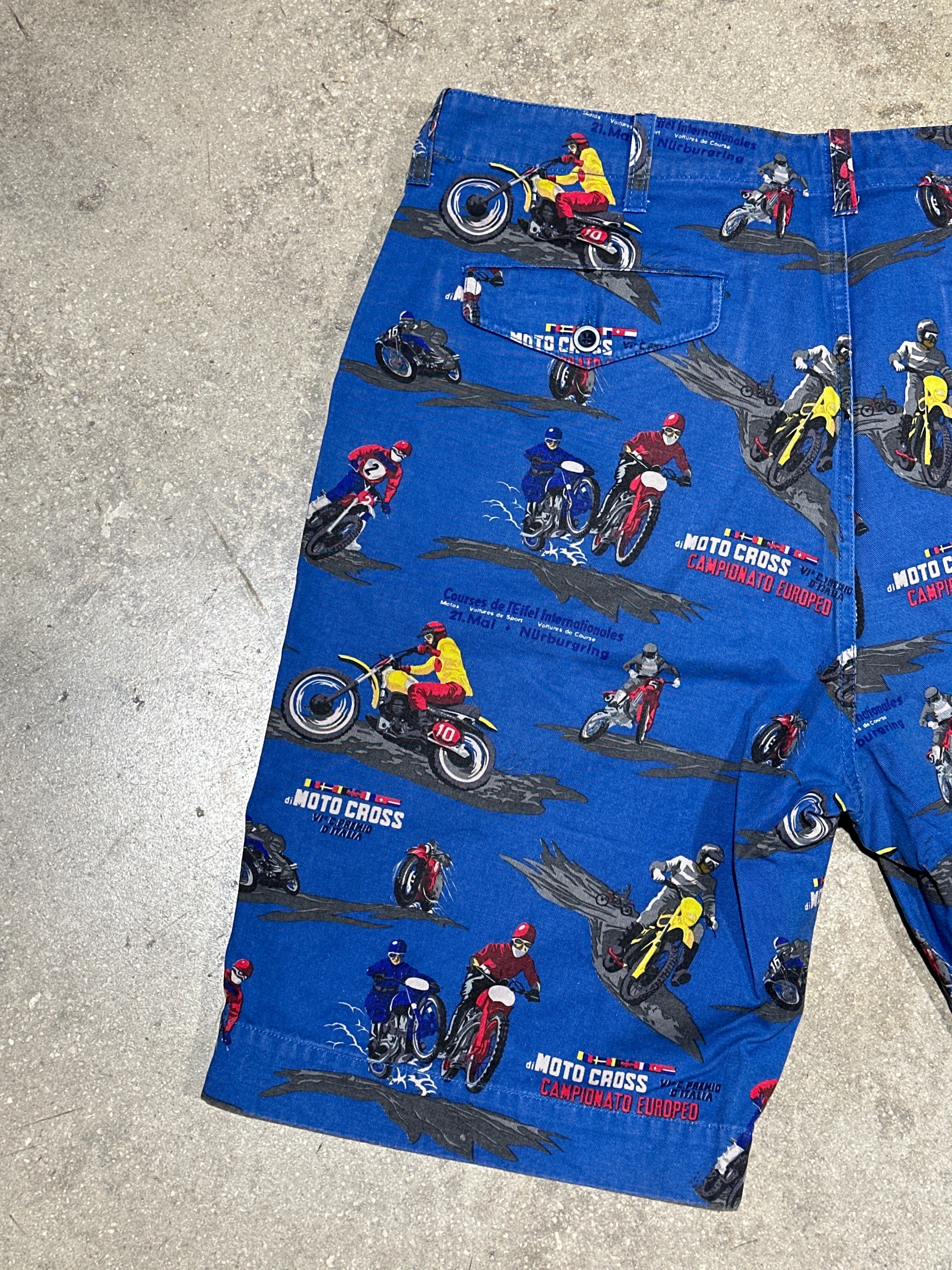 Supreme Motocross Shorts - Blue Size 34