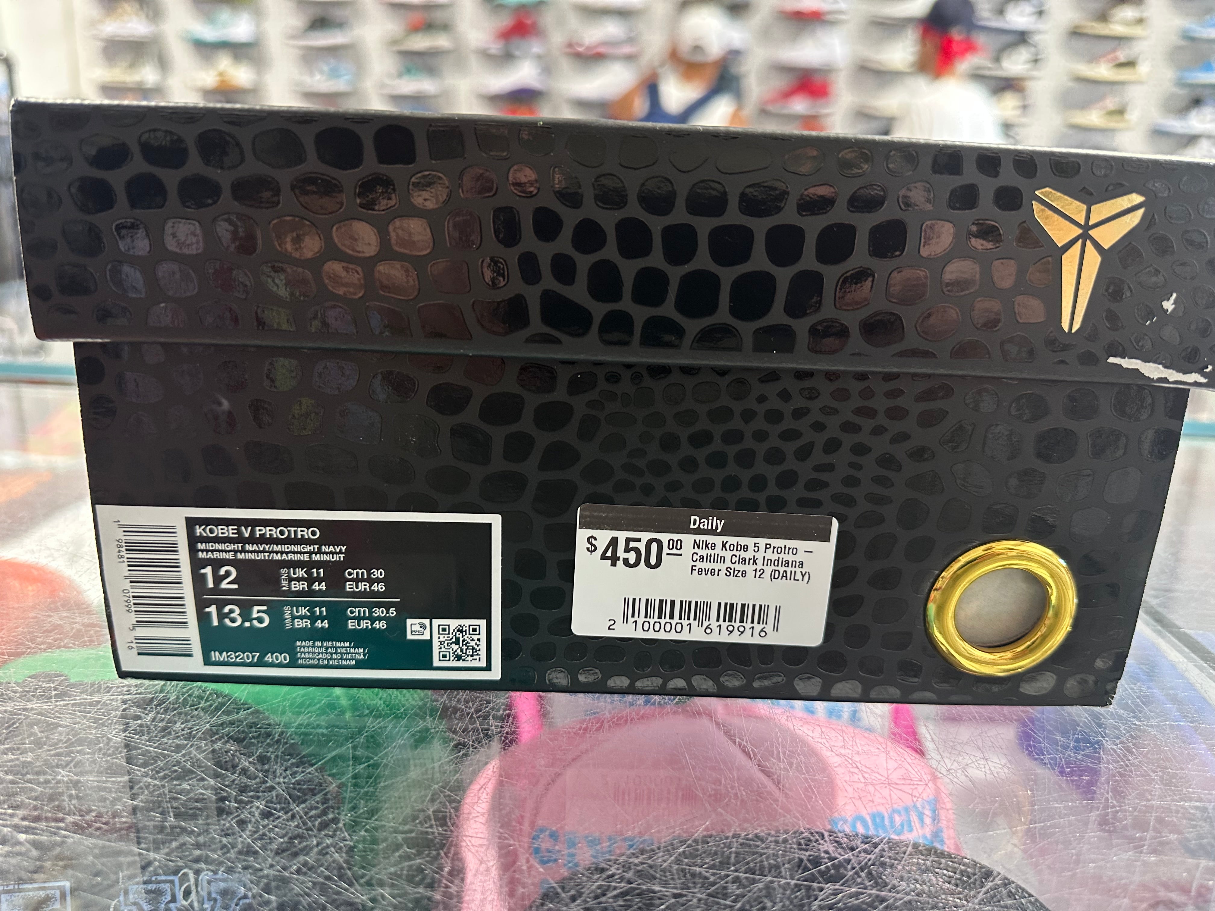 Nike Kobe 5 Protro - Caitlin Clark Indiana Fever Size 12