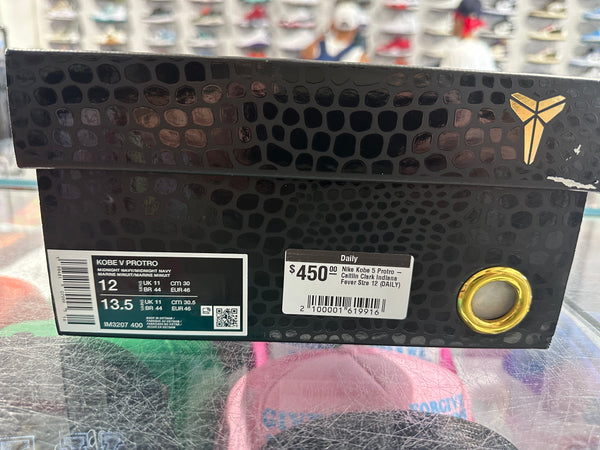 Nike Kobe 5 Protro - Caitlin Clark Indiana Fever Size 12