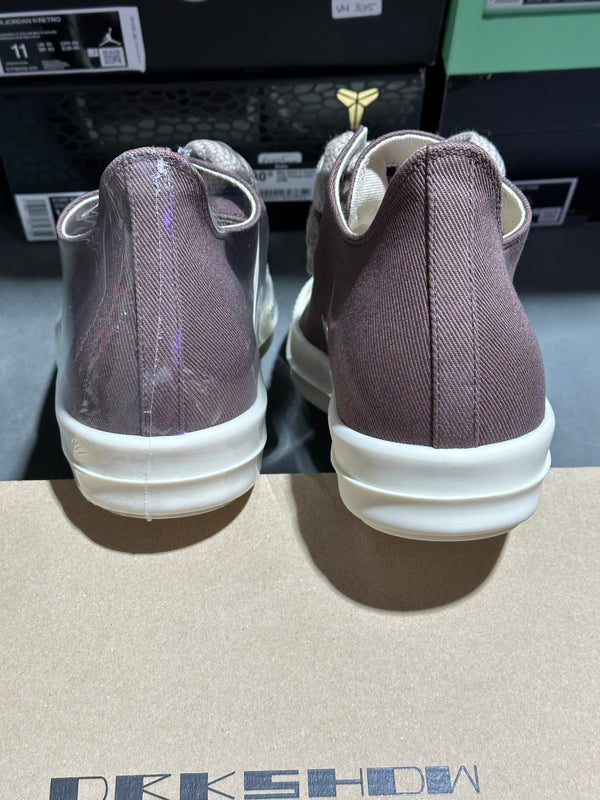 Rick Owens DRKSHDW Jumbo Lace Low Sneaker - Grape Size EU45/US 12