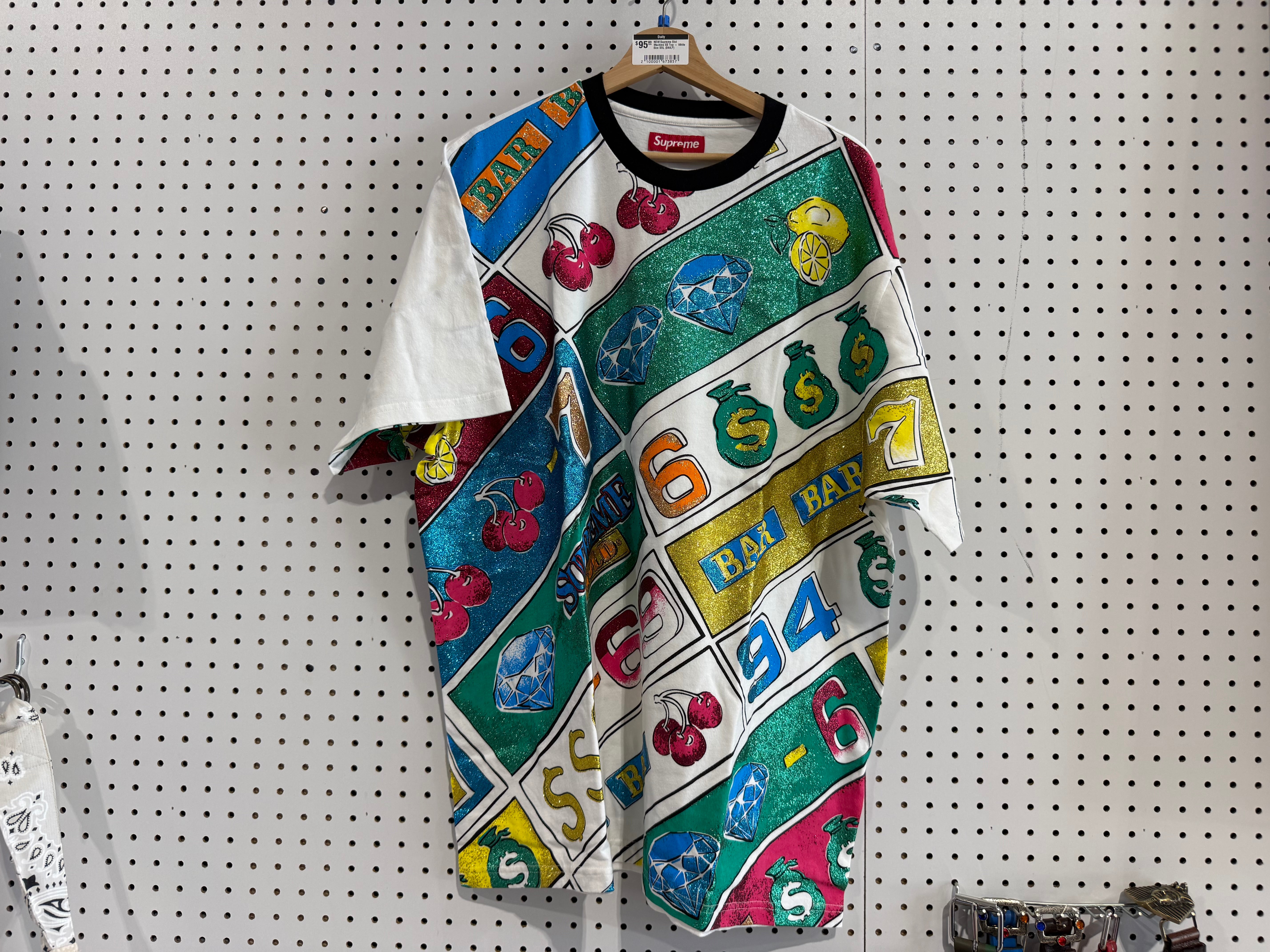 NEW Supreme Slot Machine SS Top - White Size XXL