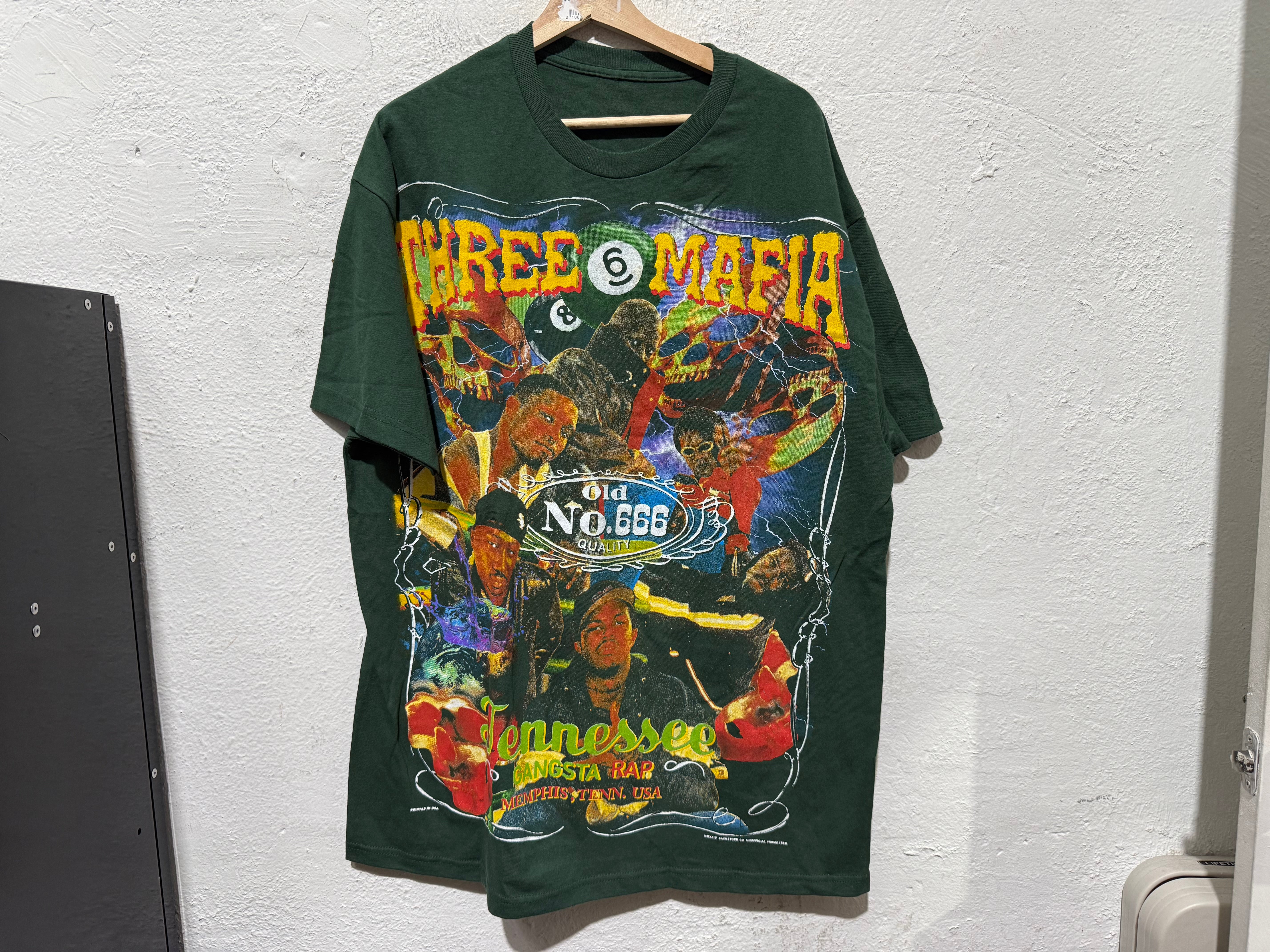 NEW BSC 3 6 Mafia Bootleg Tee - Green Size XL