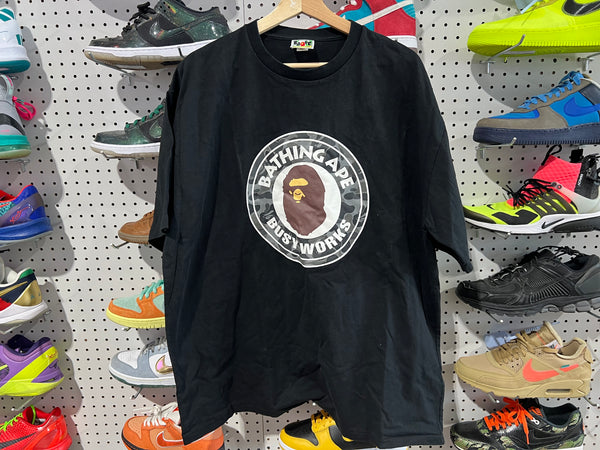 USED Bape Busy Works Tee - Black Size XXXL